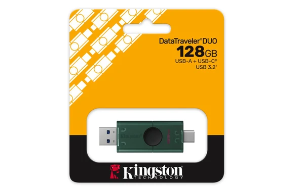 Kingston DTDEG2-128GB 128GB USB-A + USB-C 3.2 Gen 1 DataTraveler DuoG2 Flash Bellek - Resim 3