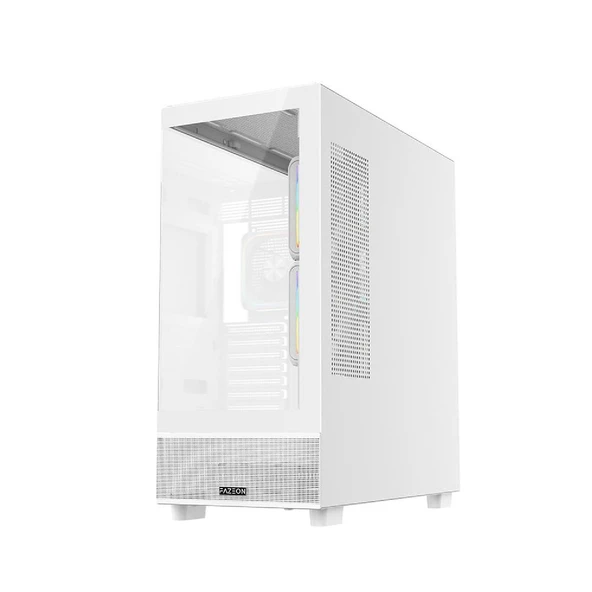FAZEON F17 750W 80PLUS BRONZE 3x120mm ARGB Fanlı ATX Beyaz Bilgisayar Kasası - Resim 2