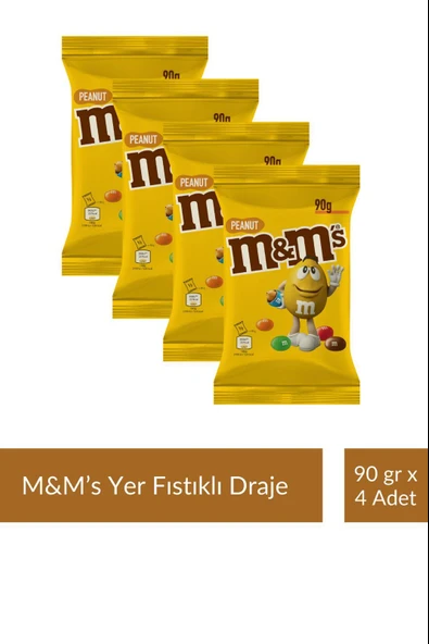 M&M's Yer Fıstıklı Draje 90 gr x 4 Adet ürün görseli 1