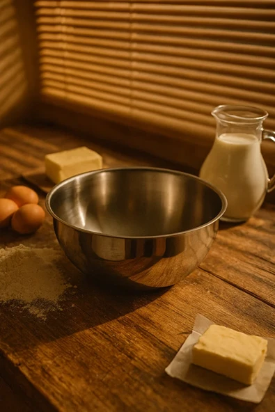 Paslanmaz Çelik Derin Çırpma ve Karıştırma Kasesi Mutfak Karıştırma Kabı, Kek ve Pasta Karıştırma - Resim 2