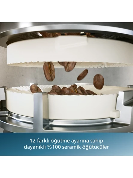 PHILIPS LatteGo Tam Otomatik Espresso Makinesi, 12 Sıcak ve Soğuk İçecek, Silent Brew, EP4446/70 - Resim 5