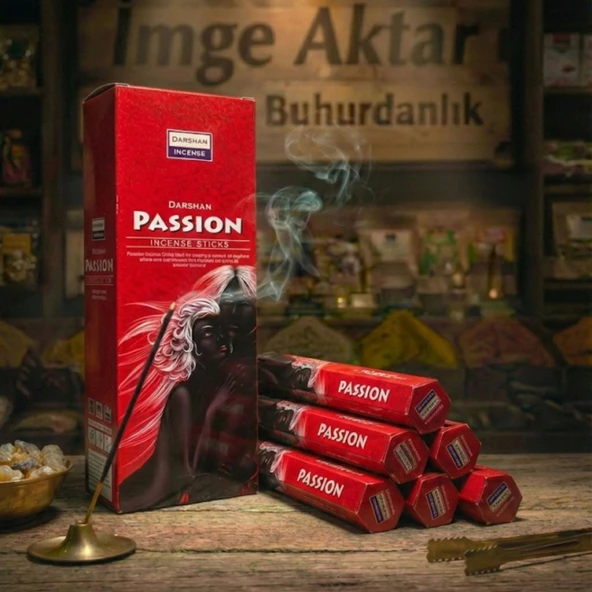 Darshan Passion (Tutku) Çubuk Tütsü (20'li Paket) - Canlı ve Çekici ürün görseli 1