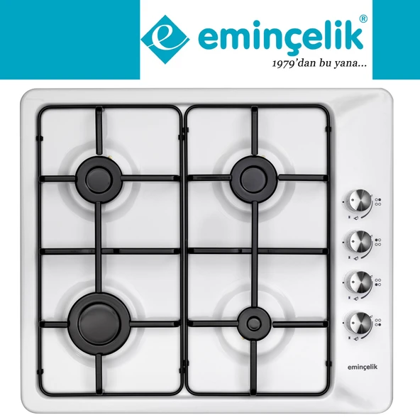 Ferre & Eminçelik Beyaz Ankastre Set ( QBL62CB + EMİNÇELİK 3140 WE60 31 221 NG  + D037 Aspiratör ) - Resim 3