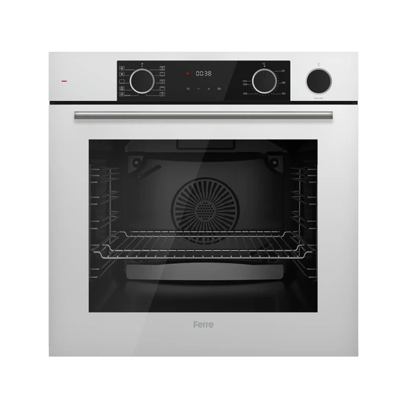 Ferre FryArt&Buharlı Ferovia Sessiz Davlumbaz Elektrikli Beyaz Ank. Set (D064-SA + MS263 + XE64CB) - Resim 4