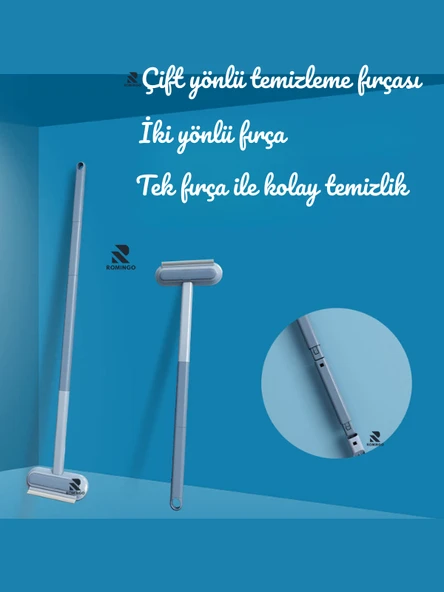 4'lü Temizlik Seti Kedi Tüy Toplama Köpek Tüy Toplama Cam Silme - Resim 3