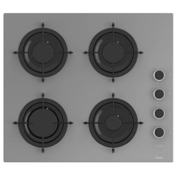 Ferre FlowArt & SilentArt VEVE/ Sessiz Antrasit-Gri Ankastre Set (D088-SA + QBL62CPR + CS208-FA ) - Resim 4