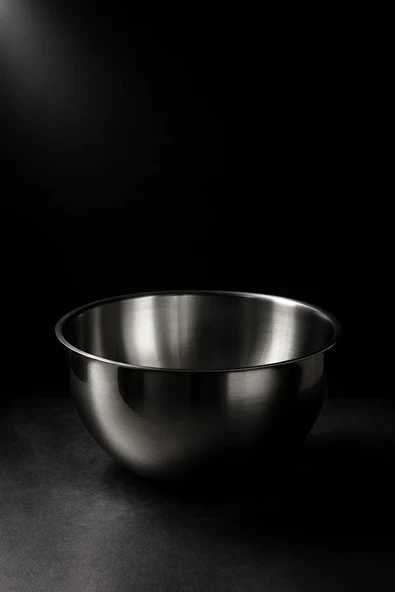 Paslanmaz Çelik Derin Çırpma ve Karıştırma Kasesi Mutfak Karıştırma Kabı, Kek ve Pasta Karıştırma - Resim 3