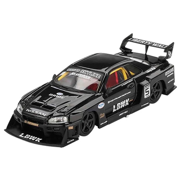 PTTAVM: Mini GT Nissan LB ER34 Super Silhouette Skyline Black BL