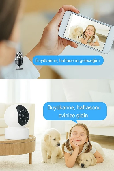 Hareket Algılamalı Sesli İletişimli Gece Görüşlü Bebek Kamerası - Resim 5