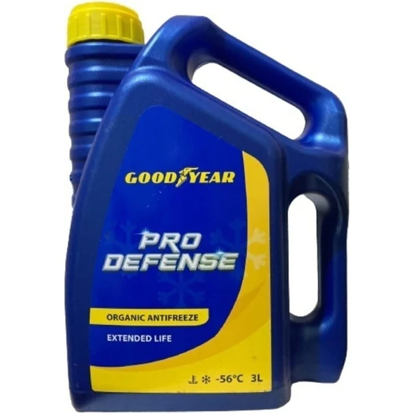 Goodyear Kırmızı Organik Antifriz ( -56°c ) 3 Litre Pro Defense. ürün görseli 1