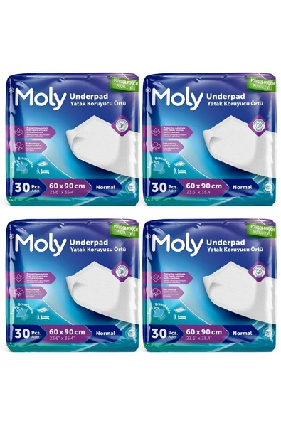 Moly Yatak Koruyucu Örtü 60x90 cm 120'li ürün görseli 1