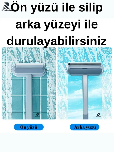 4'lü Temizlik Seti Kedi Tüy Toplama Köpek Tüy Toplama Cam Silme - Resim 4