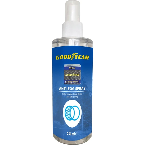 Goodyear Anti-Fog Sprey 250 ml Araç İç Camları İçin Etkili Buğu Önleyici ürün görseli 1