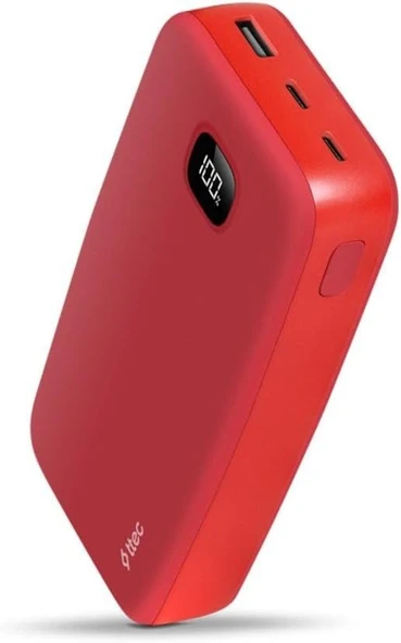 Ttec ChargeUp LCD 20.000 mAh Taşınabilir Hızlı Şarj Aleti/Powerbank Kırmızı 2BB211GK ürün görseli 1