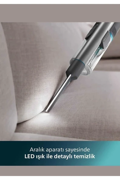 Philips 8000 Serisi Aqua Plus XC8053/01 Şarjlı Dikey Süpürge - Resim 4