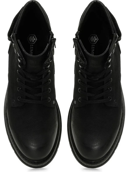LUMBERJACK CESTY 4PR SİYAH HAKİKİ DERİ COMFORT FERMUARLI SPOR BOT - Resim 6