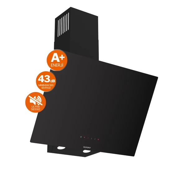 Ferre FryArt&FlowArt Elistro Sessiz Davlumbaz Elektrikli Siyah Ank. Set (D077-SA + MS263 + XE63CS) - Resim 2