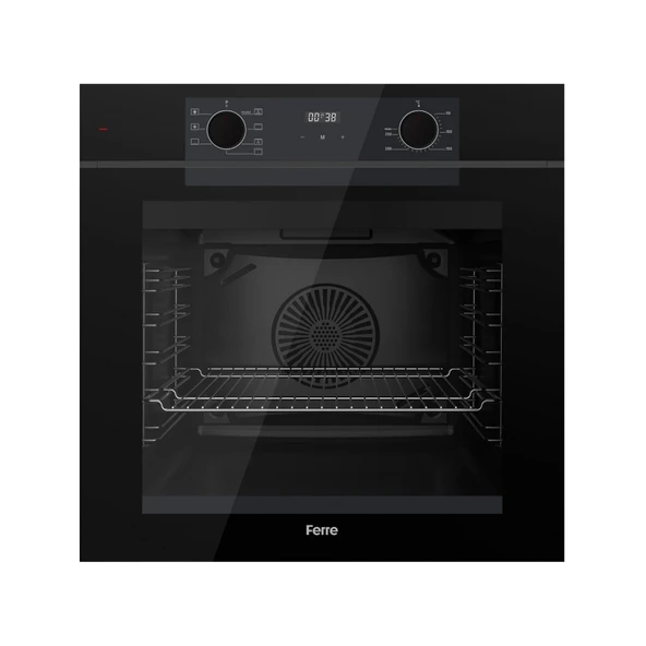 Ferre FryArt&FlowArt Vitrona Sessiz Davlumbaz Elektrikli Siyah Ank. Set (D077-SA + MS263 + QEP63CS) - Resim 4