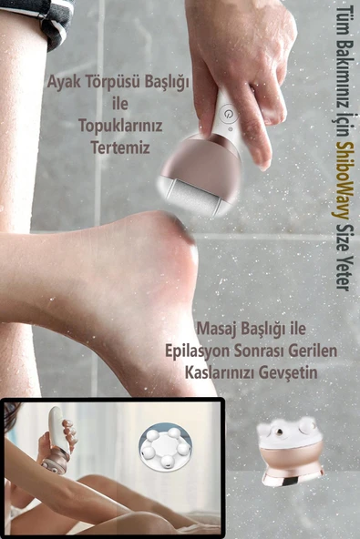 ShiboWavy 6in1 Islak Kuru Epilatör - Resim 2