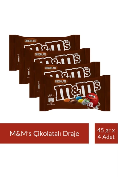 M&M's Çikolatalı Draje 45 gr x 4 Adet ürün görseli 1