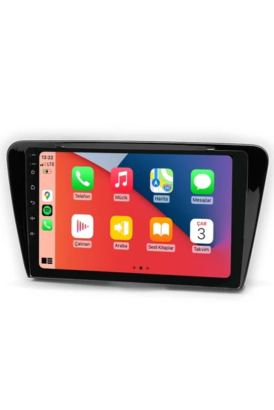 Maitec M-T-C 464 QLED Serisi Skoda Super B 2015 2018 4+64GB Multimedya Teyp ürün görseli 1