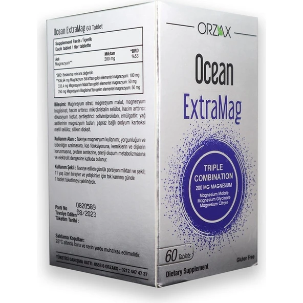 Orzax Ocean D3K2 Damla 20 ml + Ocean Extramag 60 Tablet - Resim 3