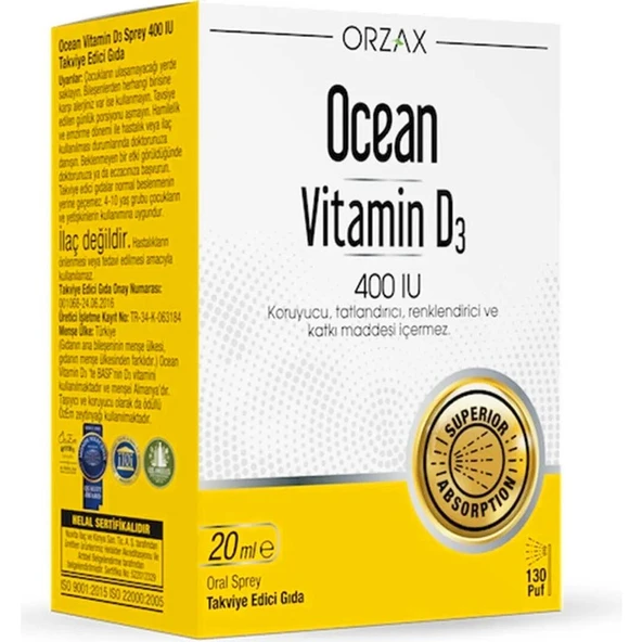Ocean Vitamin D3 400 Ünite Sprey ürün görseli 1