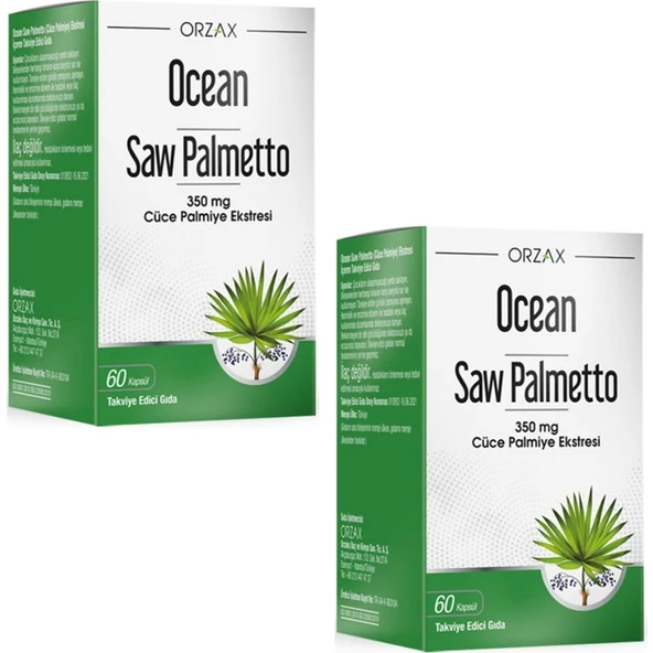 Orzax Ocean Saw Palmetto 350 mg 60 Kapsül 2 Adet ürün görseli 1
