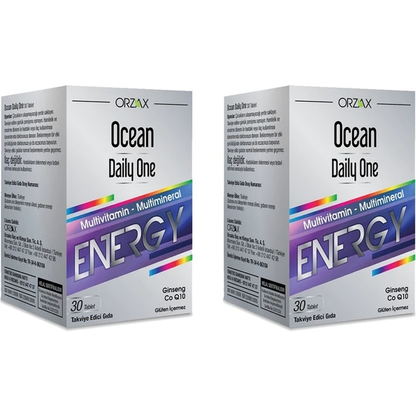 Orzax Ocean Daily One Energy 30 Tablet x 2 adet ürün görseli 1