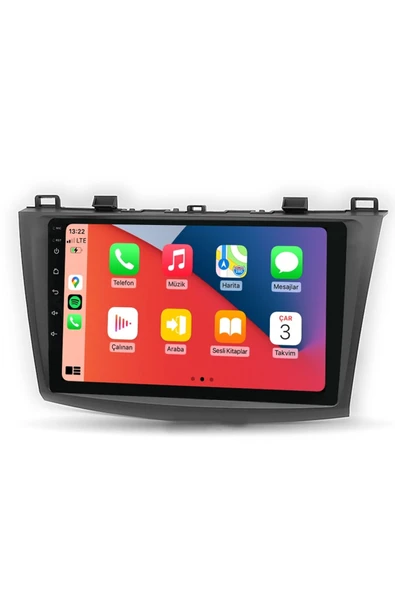 Maitec M-T-C 664 QLED Serisi Mazda 3 2011 2013 6+64GB Multimedya Teyp ürün görseli 1