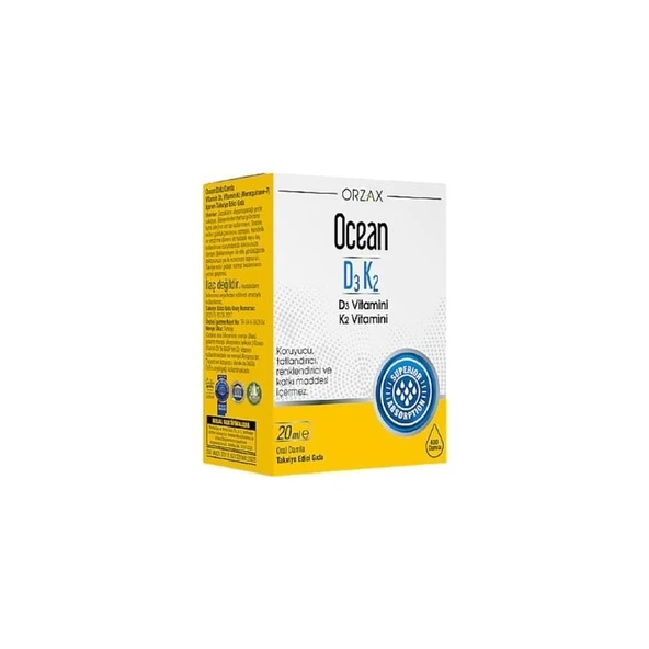 Orzax Ocean D3K2 Vitamin Damla 20 ml ürün görseli 1