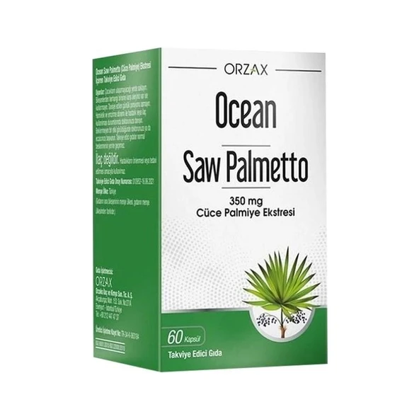Orzax Ocean Saw Palmetto 60 Kapsül ürün görseli 1