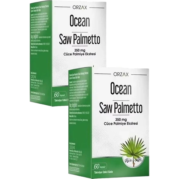 Orzax Ocean Saw Palmetto 350 Mg 60 Kapsül 2 Adet ürün görseli 1