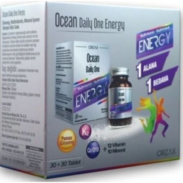 Orzax Ocean Ocean Daily One Energy Tablet 1+1 One ürün görseli 1