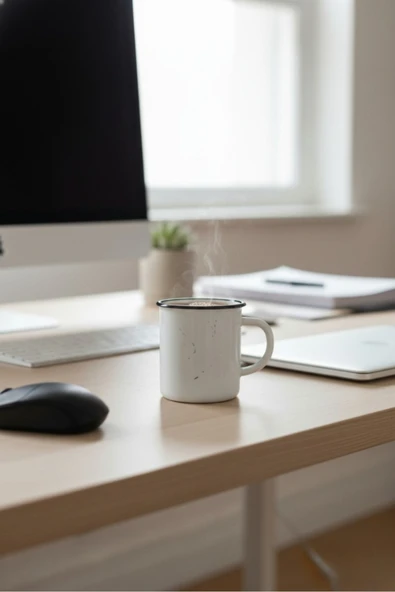 Seramik Kupa Bardak Simli Desenli Renkli 150 cc - Resim 4