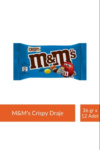 M&M's Crıspy Draje 36 gr x 12 Adet ürün görseli 1