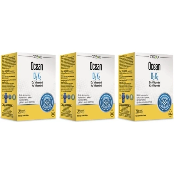 Orzax Ocean Ocean D3k2 20 Ml Damla (3 Kutu) ürün görseli 1