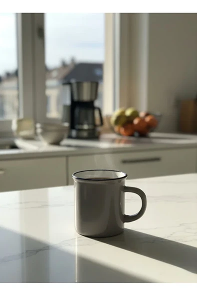 Seramik Kupa Bardak Simli Desenli Renkli 150 cc ürün görseli 1