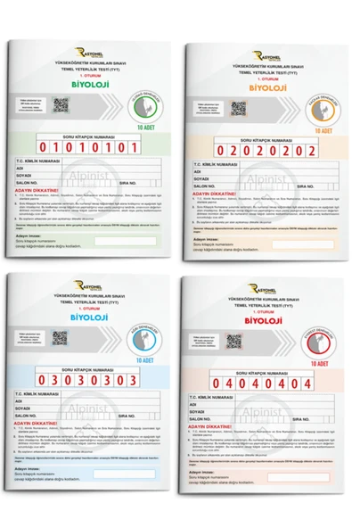 Tyt Biyoloji 40'lı Deneme Seti (ALPİNİST SERİSİ) (YAZARLARINDAN VİDEO ÇÖZÜMLÜ) - Resim 3