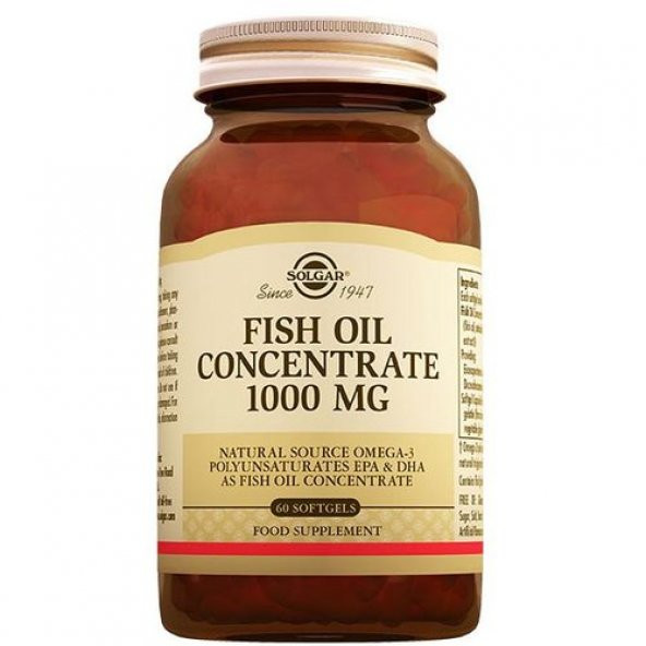 Solgar Fish Oil Concentrate 1000 mg 60 Softgel