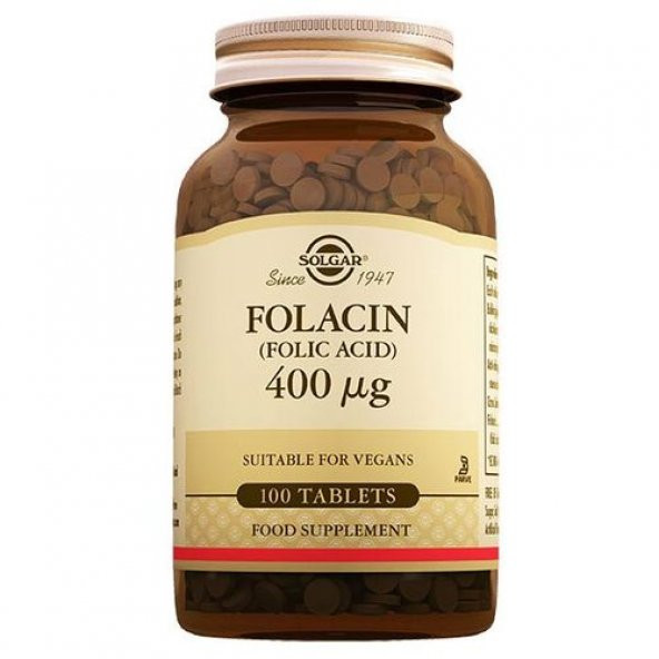 Solgar Folic Acid 400 mcg 100 Tablet