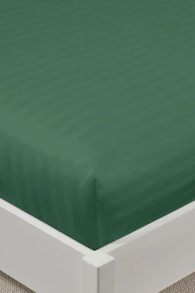 Varol %100 Pamuk Saten Stripe Battal Boy (King Size) Lastikli Çarşaf Takımı – 30 cm – 2 Yastık Kılıfı – 180x200 - Resim 9