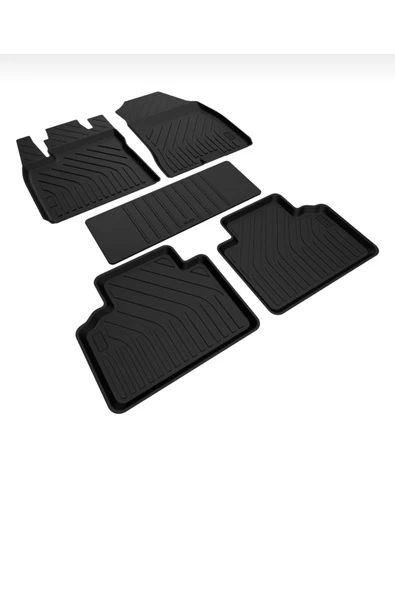 Ford Courier 2014‑2023 4D Havuzlu Paspas Seti – Tpe, Kaymaz & Sabitlemeli - Resim 3