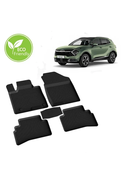 Kıa Sportage 2022-2025 Model 4D Yumuşak Kokusuz Havuzlu Paspas - Resim 2