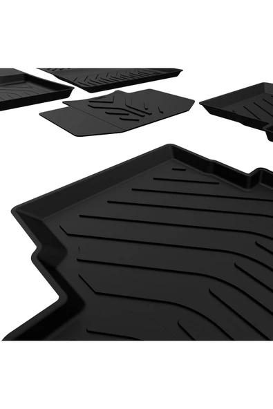 Citroen C5 Aircross Havuzlu Paspas Siyah 2019-2024 Kokusuz Yumuşak - Resim 5