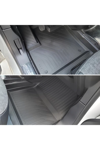 Toyota Proace City Panelvan 2019+ 4D Havuzlu Paspas (Ön 2 Parça) – Tpe, Kaymaz Ve Sabitlemeli - Resim 2