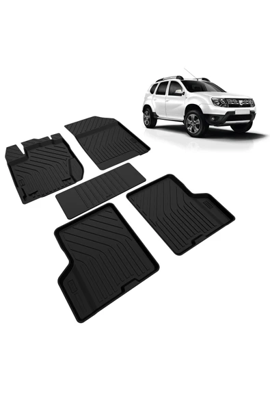 Dacia Duster 2009-2017 Kokusuz Havuzlu Paspas - Resim 7