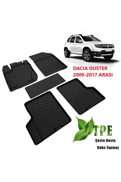 Dacia Duster 2009-2017 Kokusuz Havuzlu Paspas - Resim 2