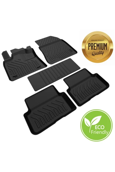 Dacia Sandero Stepway 2021-2024 Kokusuz Yumuşak 4D Havuzlu Paspas - Resim 4