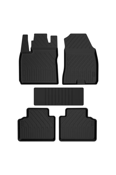 Tourneo Courier 2014-2023 Havuzlu Paspas Siyah ürün görseli 1